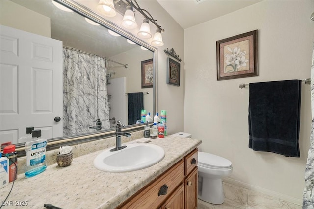 180 W Wilson Rd, Pahrump, NV 89048 - full bathroom with vanity and a shower with curtain