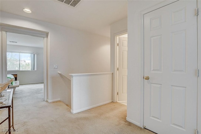 7427 Wagonwheel Ranch Way, Las Vegas, NV 89113 - hall featuring an upstairs landing and light carpet