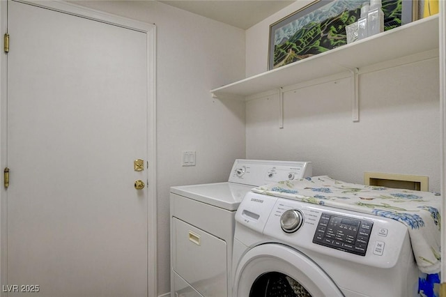 7427 Wagonwheel Ranch Way, Las Vegas, NV 89113 - laundry area with separate washer and dryer