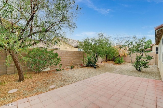 7427 Wagonwheel Ranch Way, Las Vegas, NV 89113 - fenced backyard featuring a patio