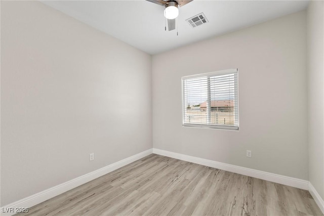 2120 Upland Ave, Pahrump, NV 89048 - empty room featuring light wood finished floors and ceiling fan