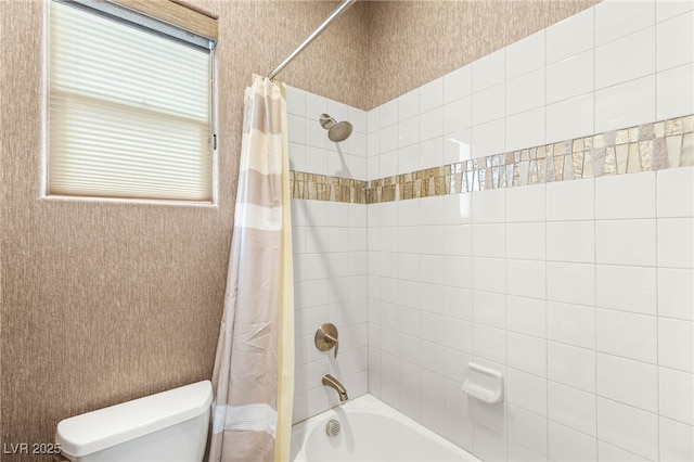 2116 Canvas Edge Dr, Henderson, NV 89044 - full bathroom with shower / bath combination with curtain and toilet