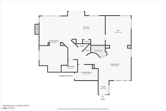 2021 Waterbury Ln, Las Vegas, NV 89134 - view of property floor plan