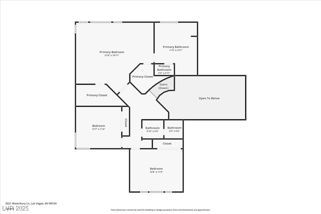 2021 Waterbury Ln, Las Vegas, NV 89134 - view of home floor plan
