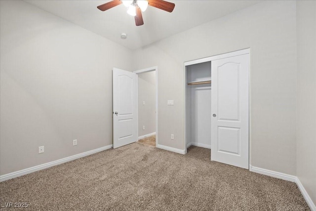 924 Crescent Falls St, Henderson, NV 89011 - unfurnished bedroom featuring carpet floors, a closet, and a ceiling fan