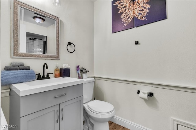 4654 Gabriel Dr, Las Vegas, NV 89121 - bathroom with vanity and wood finished floors