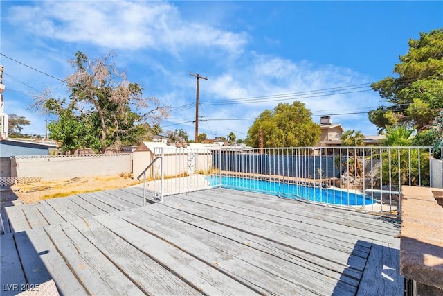 4654 Gabriel Dr, Las Vegas, NV 89121 - wooden terrace with a fenced backyard