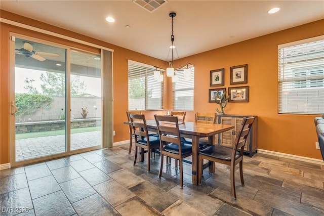 1860 Moonbow Falls St, Henderson, NV 89044 - dining room featuring stone tile flooring and recessed lighting