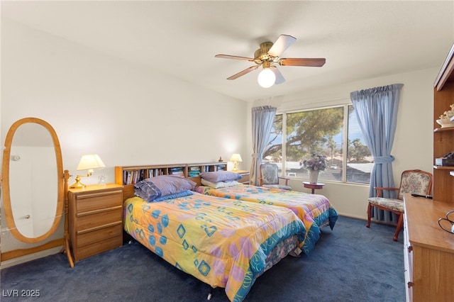 3152 Tarpon Dr Unit 203, Las Vegas, NV 89120 - carpeted bedroom featuring ceiling fan and baseboards