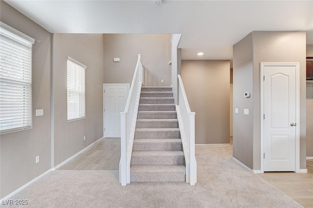 7534 Earnshaw Ave, Las Vegas, NV 89179 - stairway featuring carpet floors