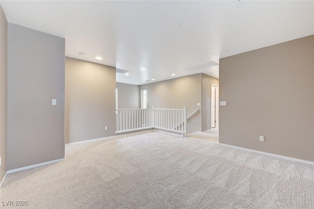 7534 Earnshaw Ave, Las Vegas, NV 89179 - carpeted spare room with baseboards and recessed lighting