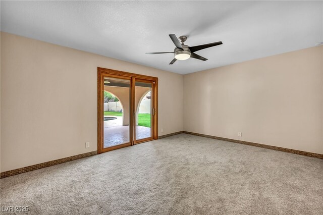 7045 Edna Ave, Las Vegas, NV 89117 - empty room featuring ceiling fan and carpet