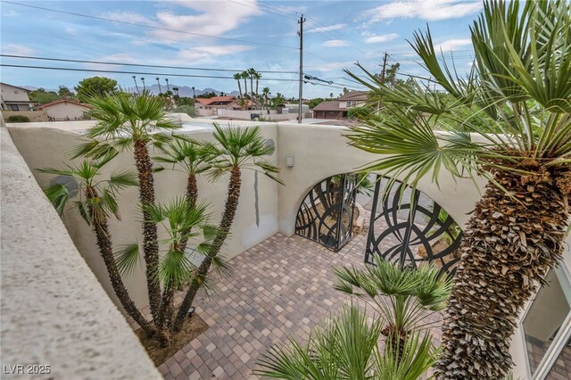 7045 Edna Ave, Las Vegas, NV 89117 - view of patio / terrace featuring a residential view