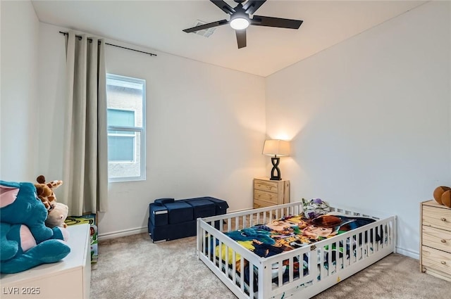 2821 Gaffer Film St, Las Vegas, NV 89156 - bedroom featuring carpet and a ceiling fan