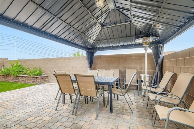2821 Gaffer Film St, Las Vegas, NV 89156 - view of patio featuring outdoor dining space and a gazebo
