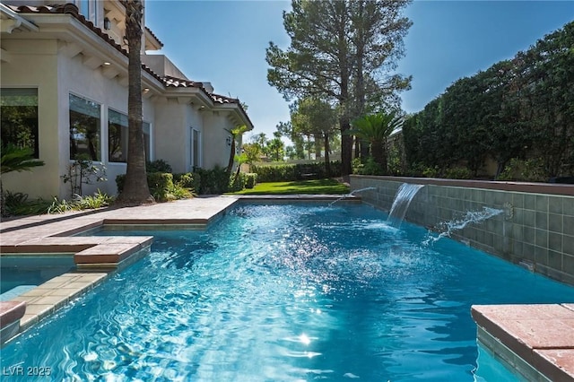 8712 Mesa Canogo Dr, Las Vegas, NV 89148 - view of pool with a pool with connected hot tub