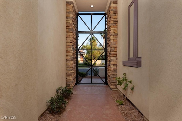8712 Mesa Canogo Dr, Las Vegas, NV 89148 - property entrance featuring stucco siding and stone siding