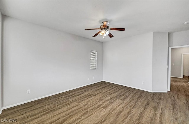1213 Bistro Bay Ave, North Las Vegas, NV 89086 - spare room featuring ceiling fan and wood finished floors