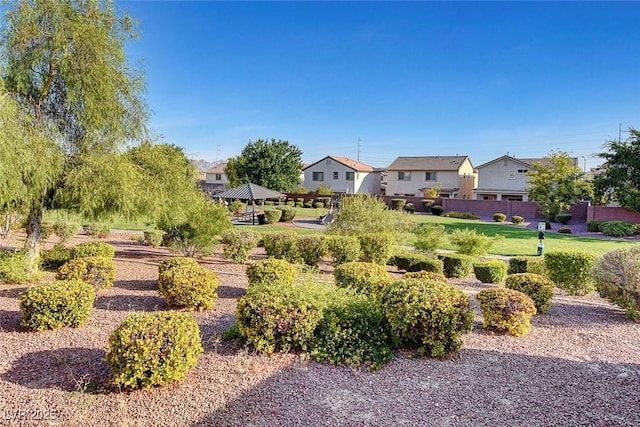 1213 Bistro Bay Ave, North Las Vegas, NV 89086 - surrounding community featuring a gazebo and a residential view