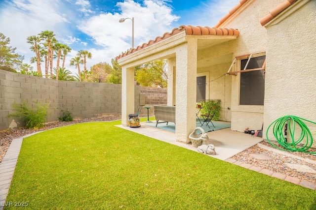 2251 Vangogh Dr, Henderson, NV 89074 - fenced backyard featuring a patio