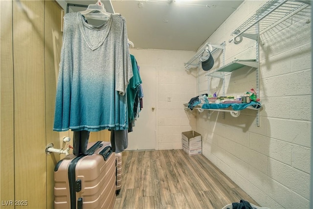 2910 Sunset St, Pahrump, NV 89060 - walk in closet featuring wood finished floors