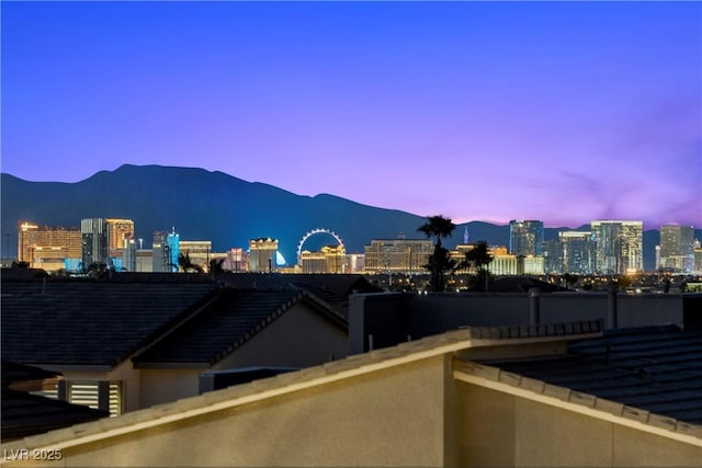 6234 Amber View St, Las Vegas, NV 89135 - view of mountain backdrop featuring city skyline