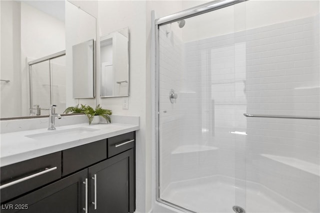 6234 Amber View St, Las Vegas, NV 89135 - full bathroom with a stall shower and vanity