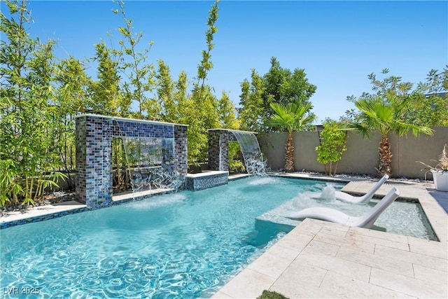 6234 Amber View St, Las Vegas, NV 89135 - view of swimming pool featuring a fenced backyard