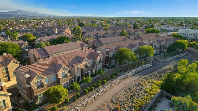 2792 Fountain Ridge Ln, Henderson, NV 89074 - aerial perspective of suburban area featuring mountains