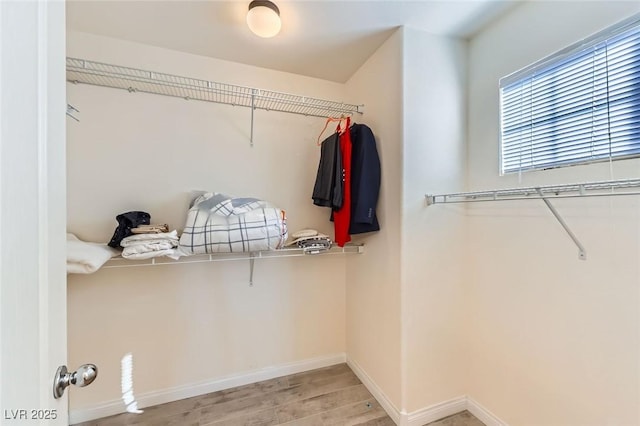2792 Fountain Ridge Ln, Henderson, NV 89074 - walk in closet featuring wood finished floors