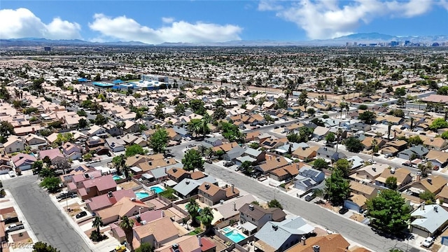 1676 Divinity St, Las Vegas, NV 89142 - drone / aerial view of a mountainous background