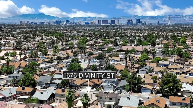 1676 Divinity St, Las Vegas, NV 89142 - bird's eye view of a mountainous background