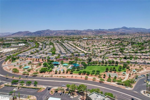 247 Integrity Ridge Dr, Henderson, NV 89052 - aerial view of residential area featuring a mountainous background