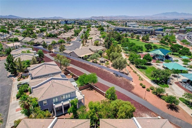247 Integrity Ridge Dr, Henderson, NV 89052 - aerial view of residential area with mountains