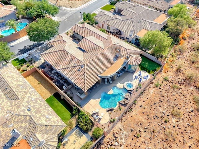 22 Starbrook Dr, Henderson, NV 89052 - aerial view of a pool area