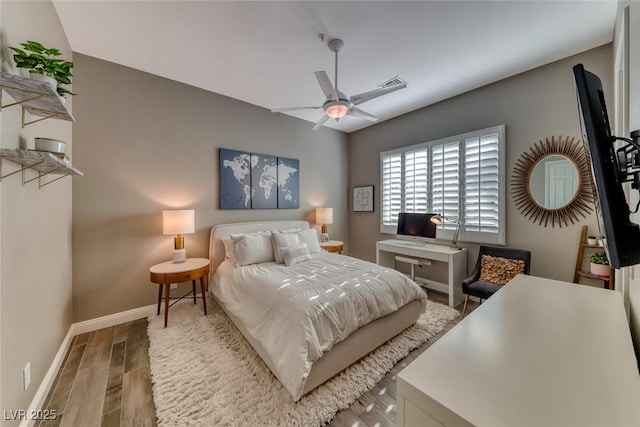 22 Starbrook Dr, Henderson, NV 89052 - bedroom featuring wood finished floors and a ceiling fan