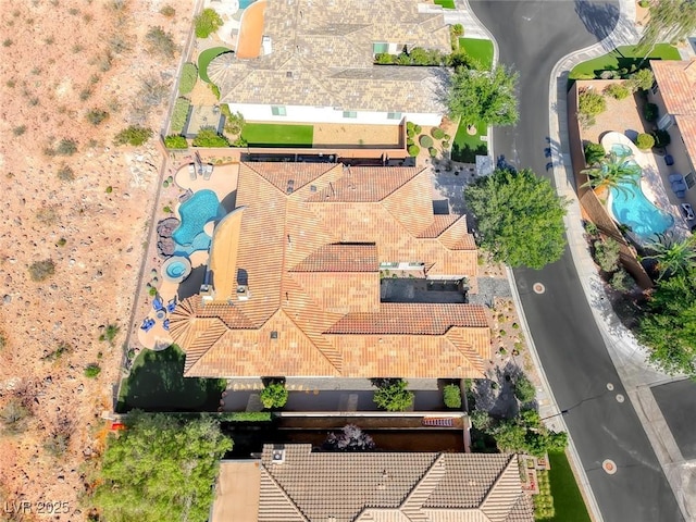 22 Starbrook Dr, Henderson, NV 89052 - aerial view of a pool area