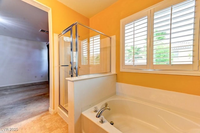 6720 Sand Swallow St, North Las Vegas, NV 89084 - full bath featuring a garden tub and a shower stall