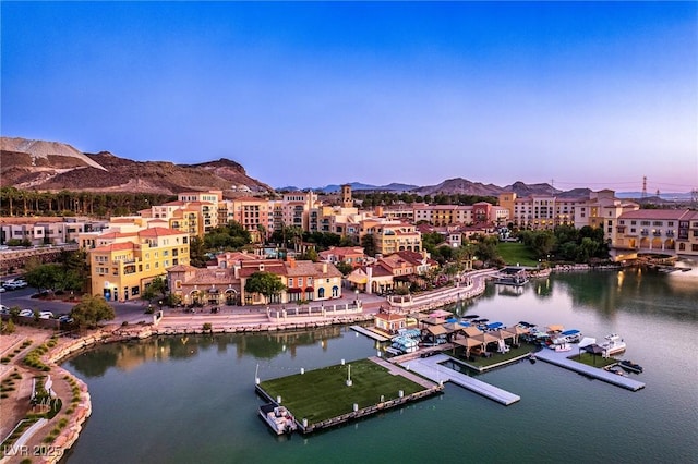 5 Rue Grimaldi Way, Henderson, NV 89011 - bird's eye view of a water and mountain view