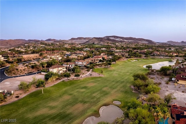 5 Rue Grimaldi Way, Henderson, NV 89011 - aerial perspective of suburban area with a golf club and mountains