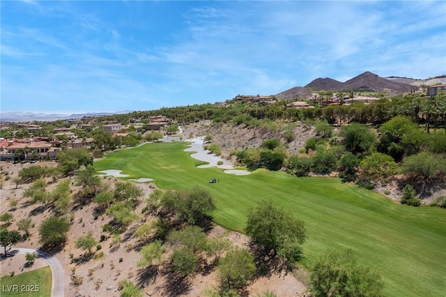 5 Rue Grimaldi Way, Henderson, NV 89011 - drone / aerial view of a local golf course and mountains