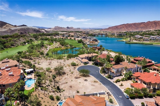 5 Rue Grimaldi Way, Henderson, NV 89011 - aerial view of residential area featuring a water and mountain view