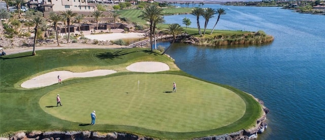 5 Rue Grimaldi Way, Henderson, NV 89011 - drone / aerial view of a large body of water and a golf course