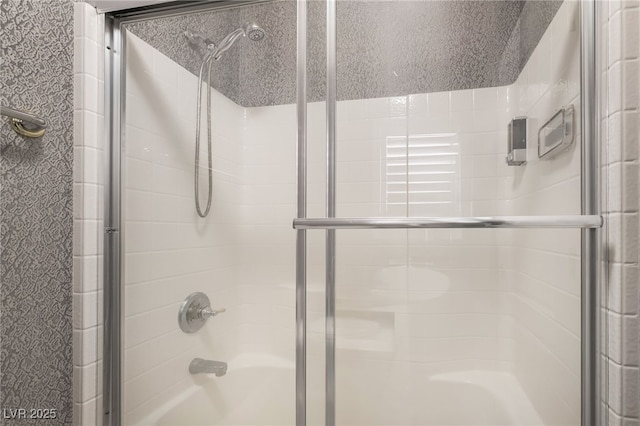 1641 Dark Wolf Ave, Las Vegas, NV 89123 - bathroom featuring shower / bath combination with glass door
