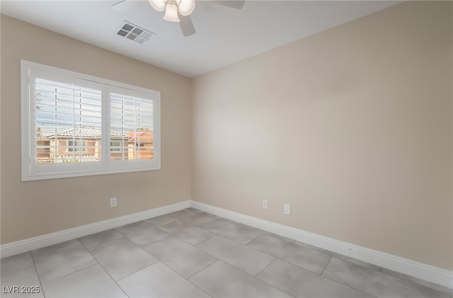1641 Dark Wolf Ave, Las Vegas, NV 89123 - unfurnished room with a ceiling fan and light tile patterned flooring