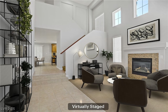 10015 Willowbrook Pond Rd, Las Vegas, NV 89148 - lobby featuring a towering ceiling and stairway