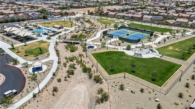 10015 Willowbrook Pond Rd, Las Vegas, NV 89148 - aerial view of residential area featuring a pool area