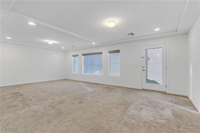 7075 Jasper Hill Way, Las Vegas, NV 89118 - unfurnished room with light carpet and recessed lighting