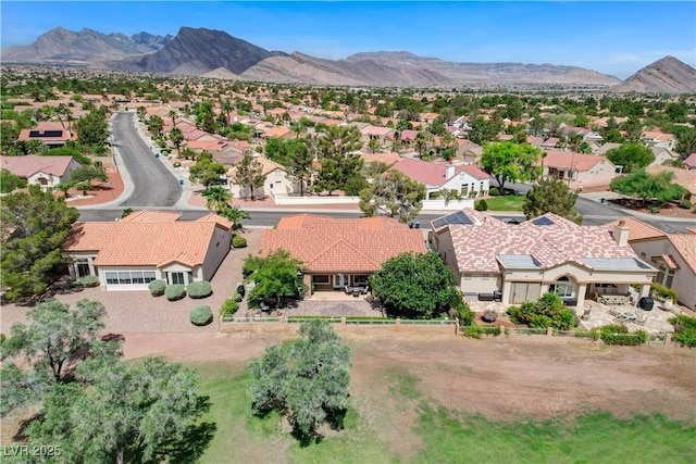 2832 Castle Bar Dr, Las Vegas, NV 89134 - aerial view of residential area with mountains