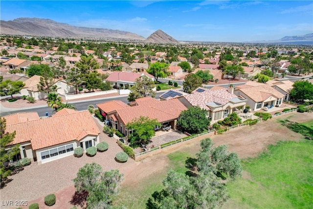 2832 Castle Bar Dr, Las Vegas, NV 89134 - aerial perspective of suburban area with mountains
